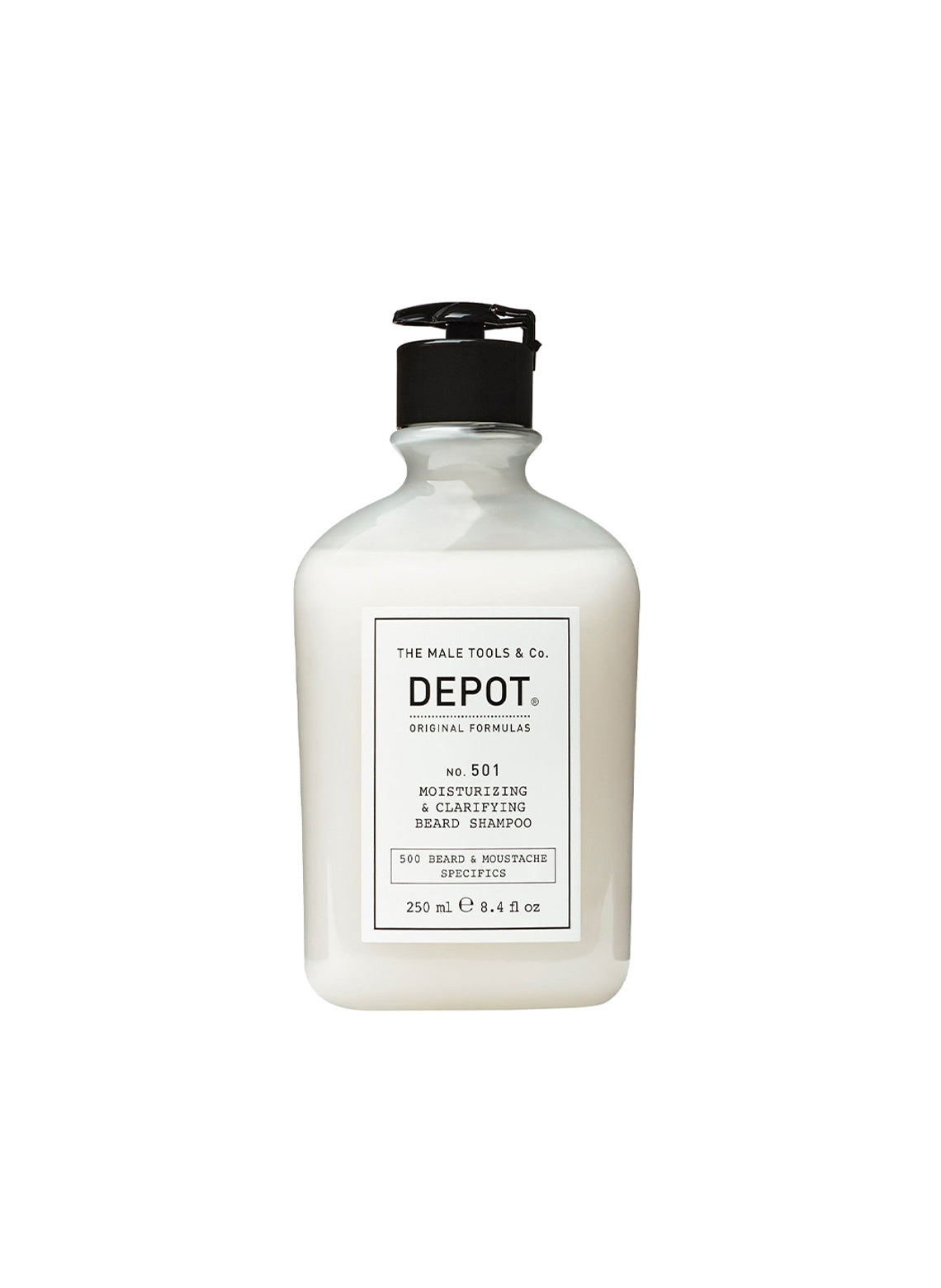 DEPOT NO. 501 MOISTURIZING & CLARIFYING BEARD SHAMPOO 250ml