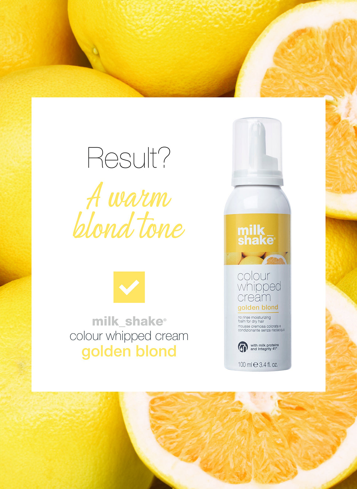 colour whipped cream golden blond 100ml