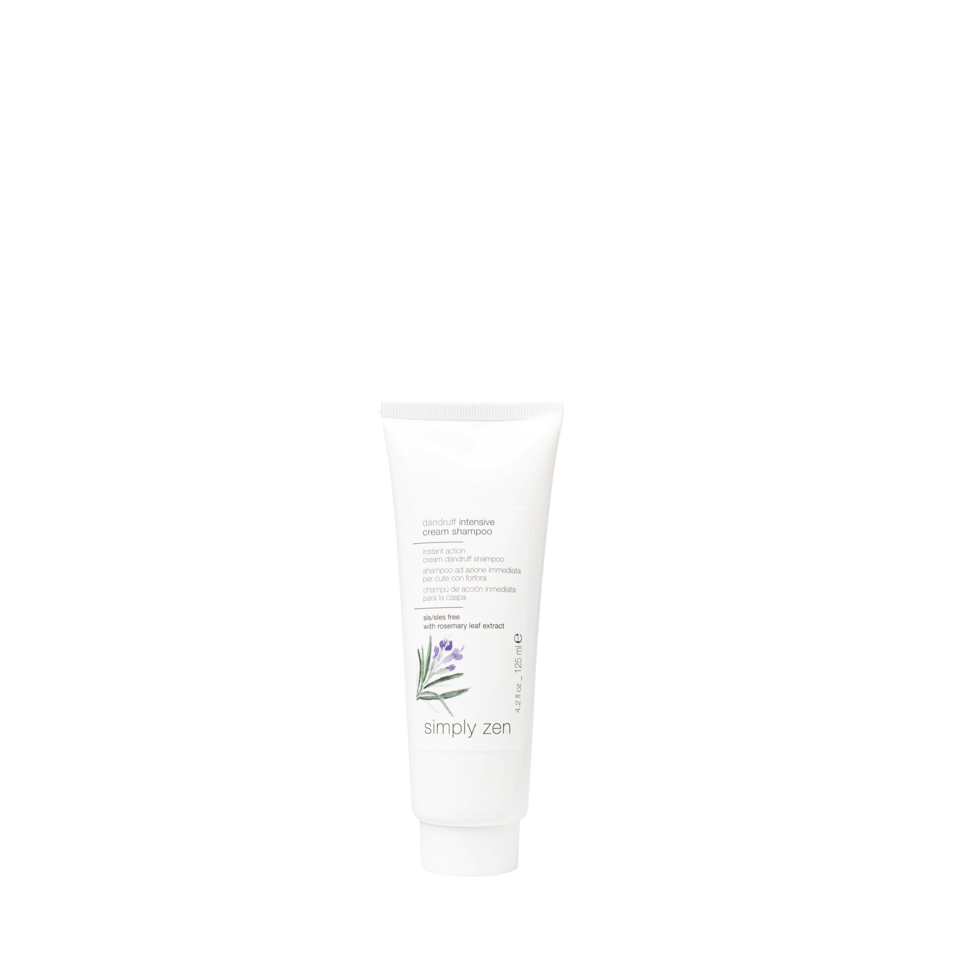 simply zen dandruff intensive cream shampoo 125ml