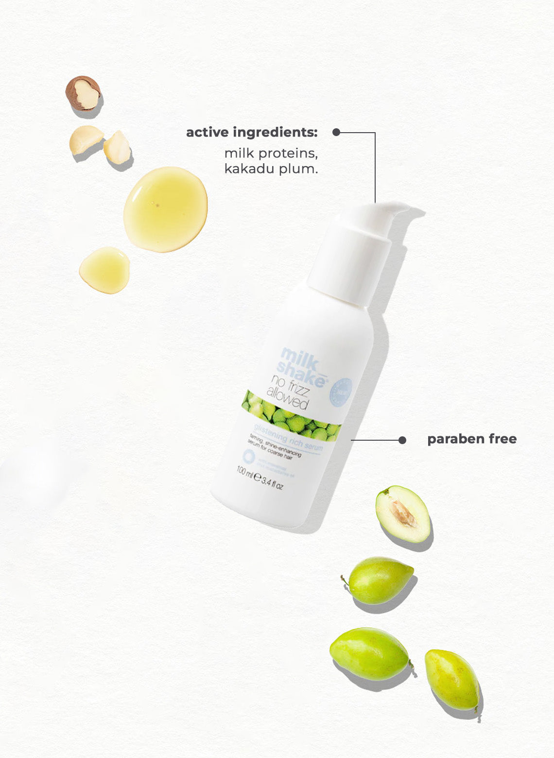 no frizz allowed glistening rich serum 100ml