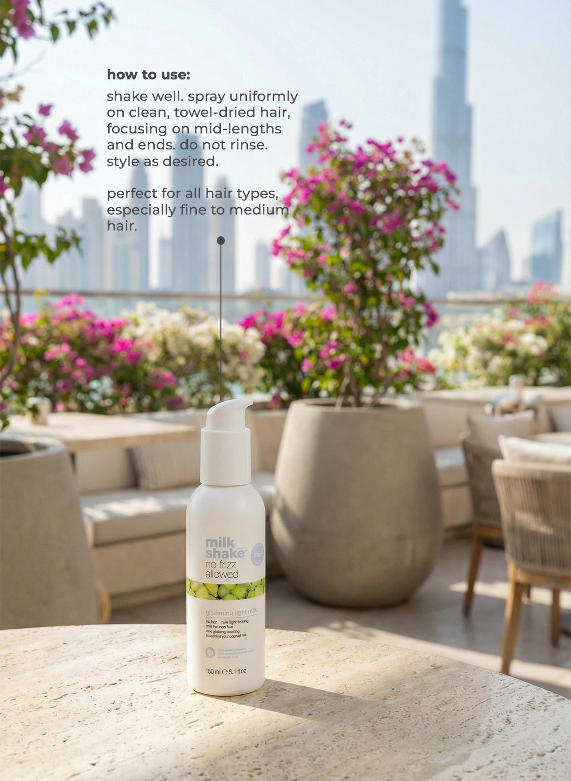 no frizz allowed glistening light milk 150ml