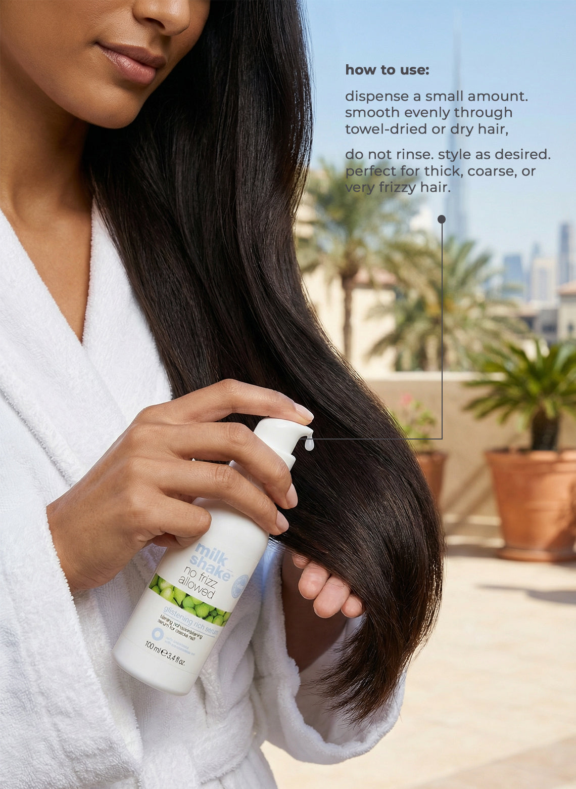 no frizz allowed glistening rich serum 100ml