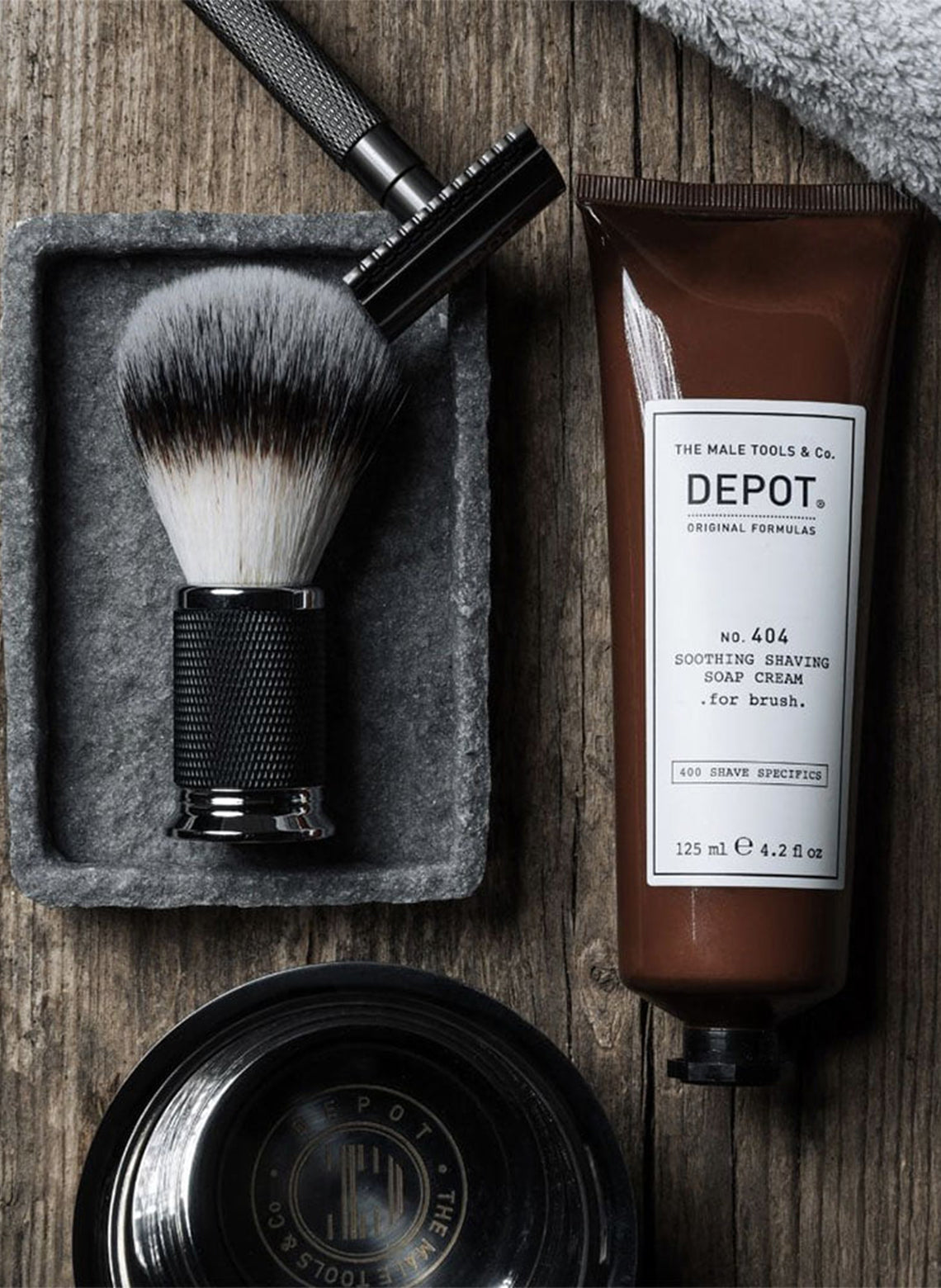 DEPOT NO. 404 SOOTHING SHAVING SOAP CREAM FOR BRUSH - Aretha Natural Beauty 