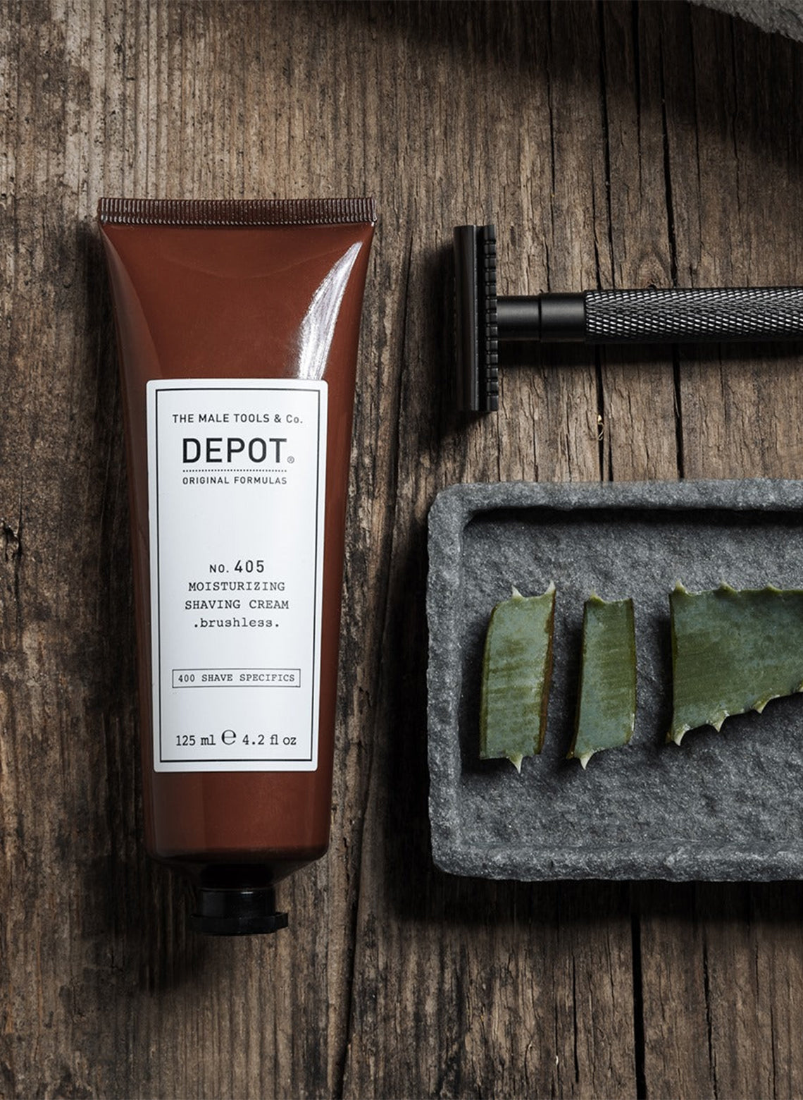 DEPOT NO. 405 MOISTURIZING SHAVING CREAM BRUSHLESS - Aretha Natural Beauty 