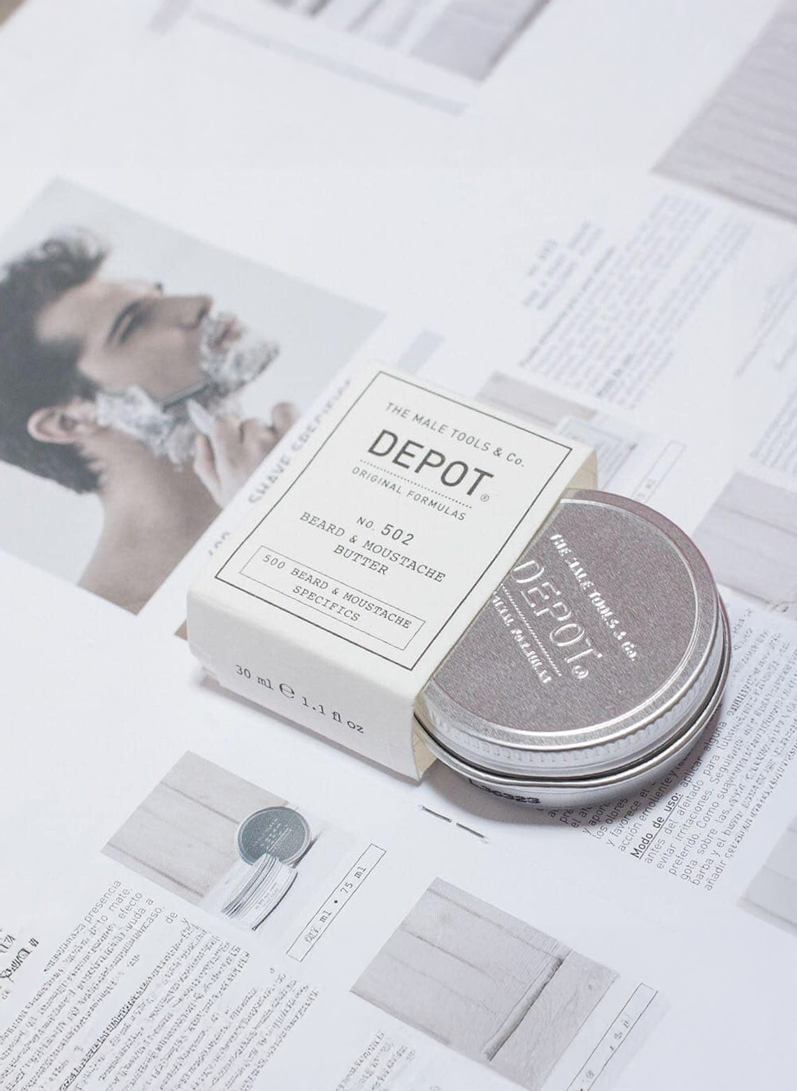 DEPOT NO. 502 BEARD & MOUSTACHE BUTTER - Aretha Natural Beauty 