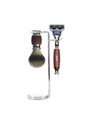 DEPOT SHAVING BRUSH AND RAZOR STAND - Aretha Natural Beauty 