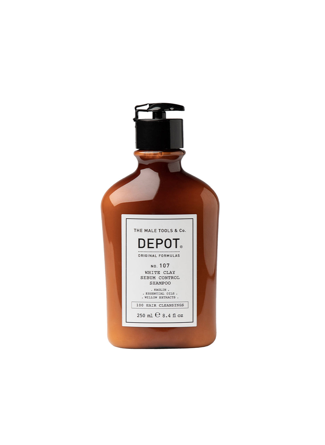DEPOT NO. 107 WHITE CLAY SEBUM CONTROL SHAMPOO - Aretha Natural Beauty 