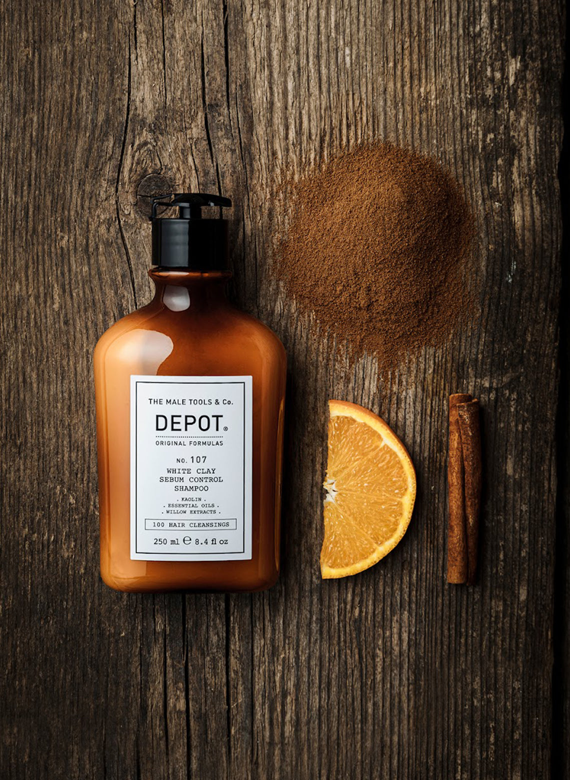 DEPOT NO. 107 WHITE CLAY SEBUM CONTROL SHAMPOO - Aretha Natural Beauty 