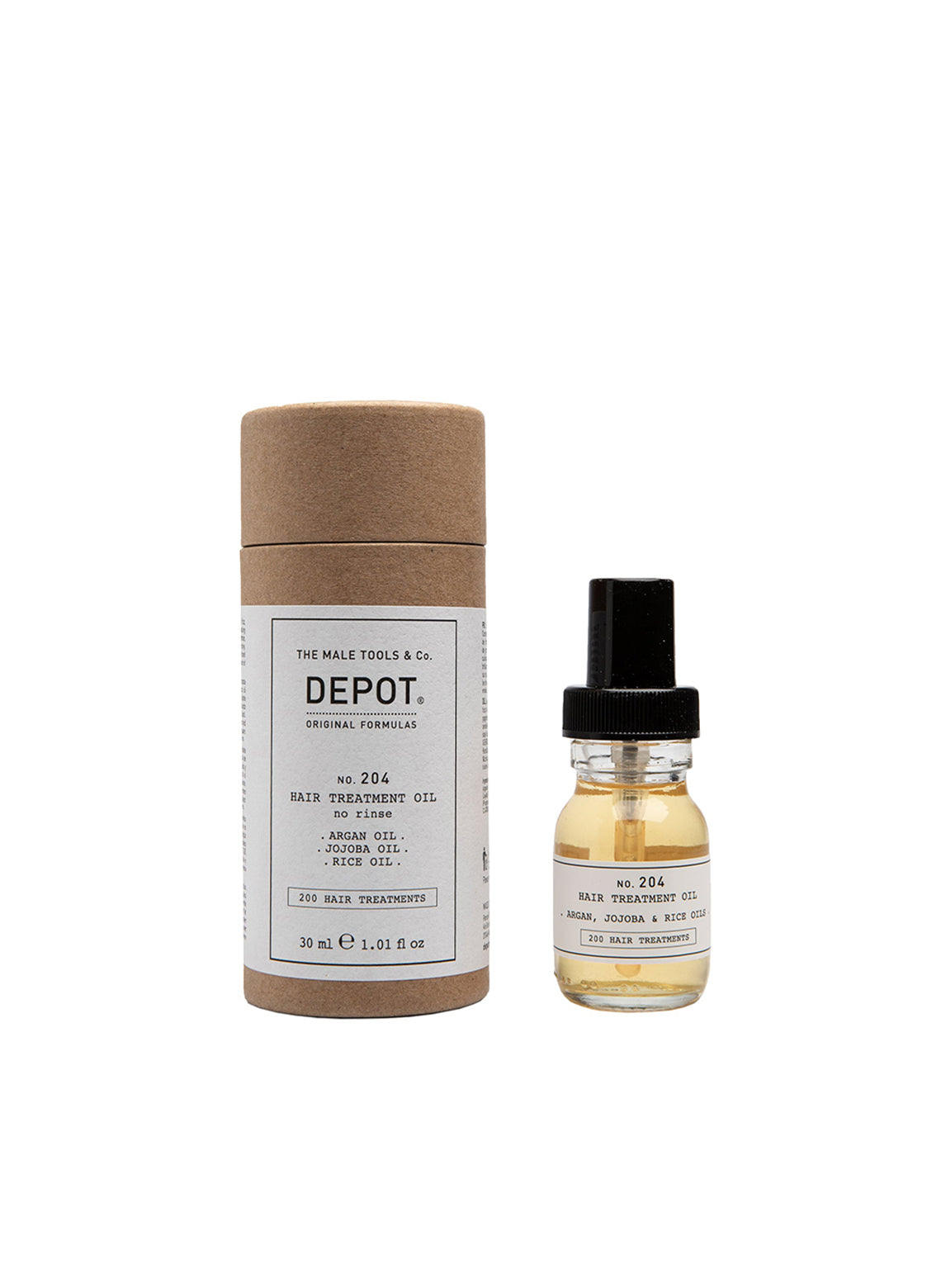 DEPOT NO. 204 HAIR TREATMENT OIL - Aretha Natural Beauty 