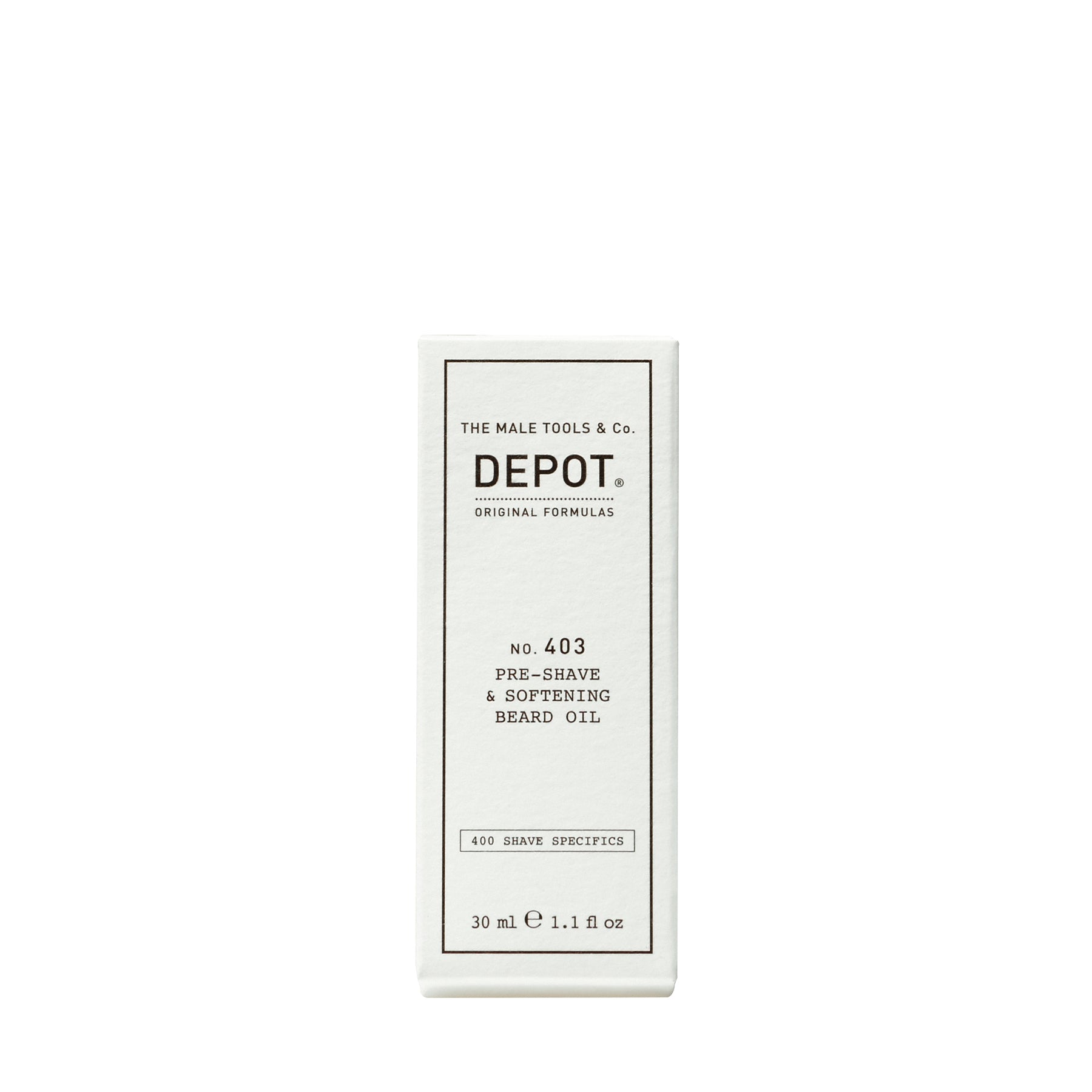 DEPOT NO. 403 PRE-SHAVE&SOFTENING BEARD OIL