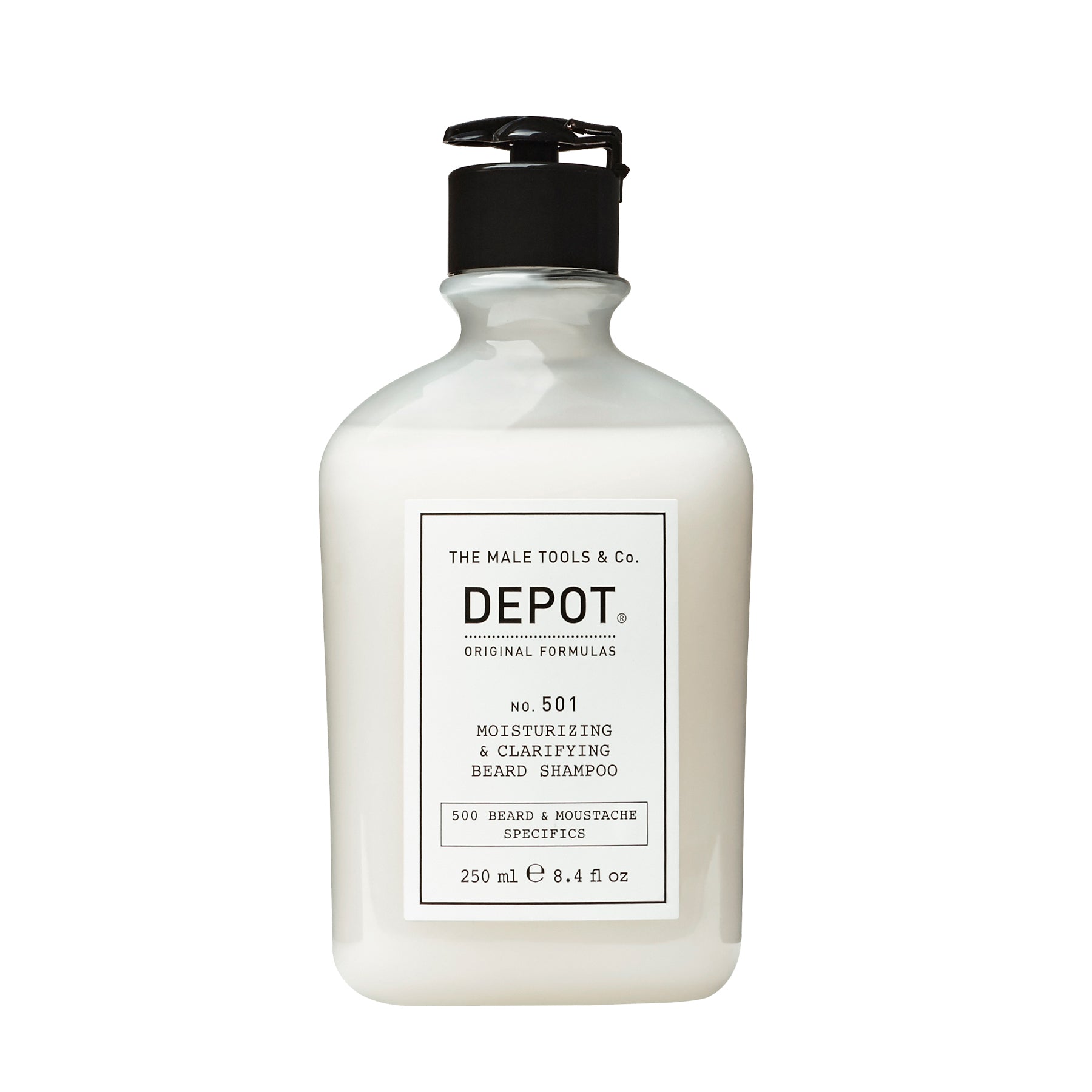 DEPOT NO. 501 MOISTURIZING & CLARIFYING BEARD SHAMPOO 250ml