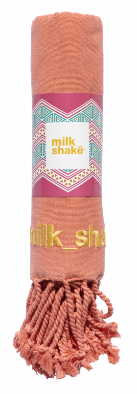 milk_shake Beach Towel - Red