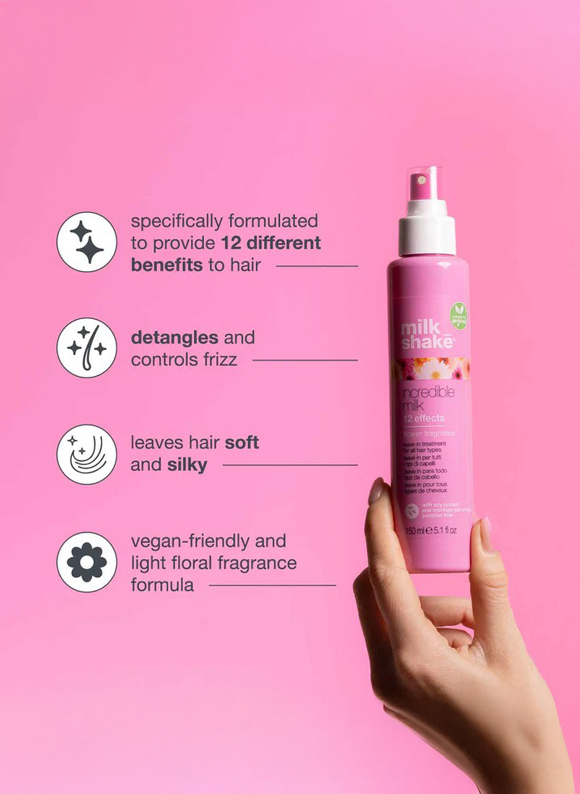 incredible milk leave in treatment flower 150ml - Aretha Natural Beauty 