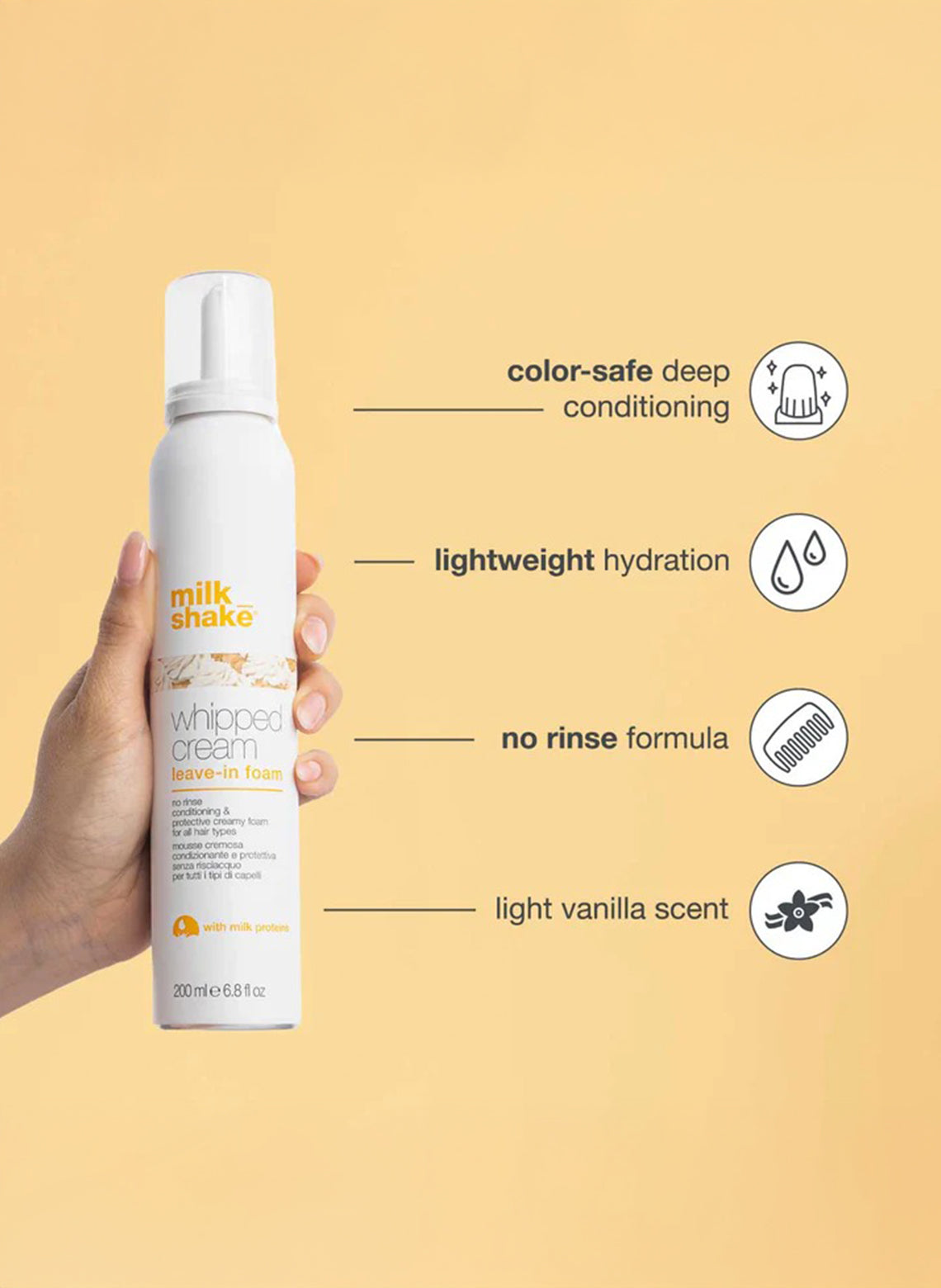 whipped cream leave-in foam 200ml - Aretha Natural Beauty 