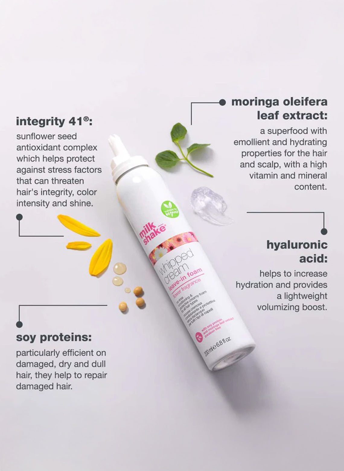whipped cream leave-in foam flower 200ml - Aretha Natural Beauty 