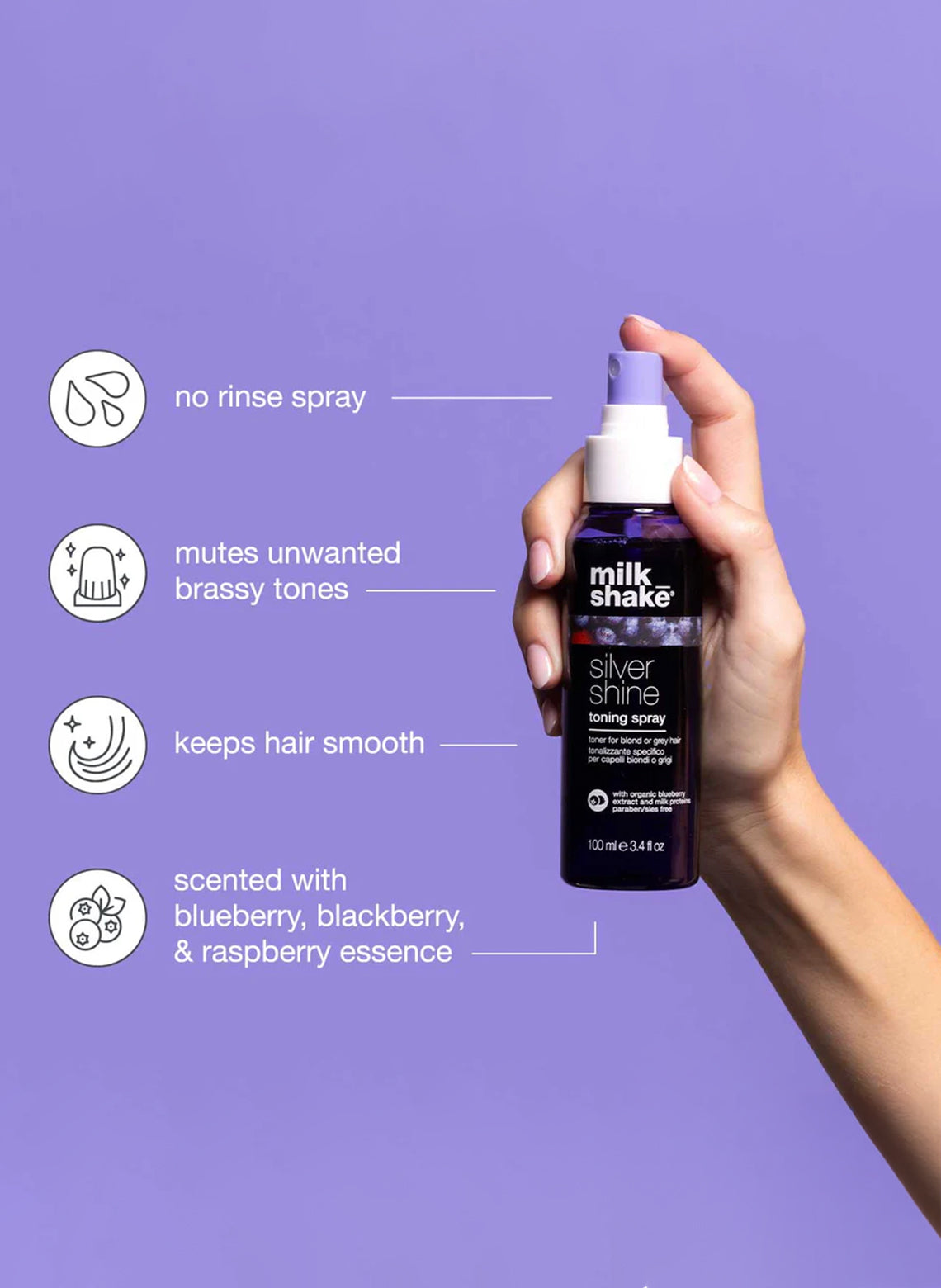 milk_shake silver shine toning spray 100ml