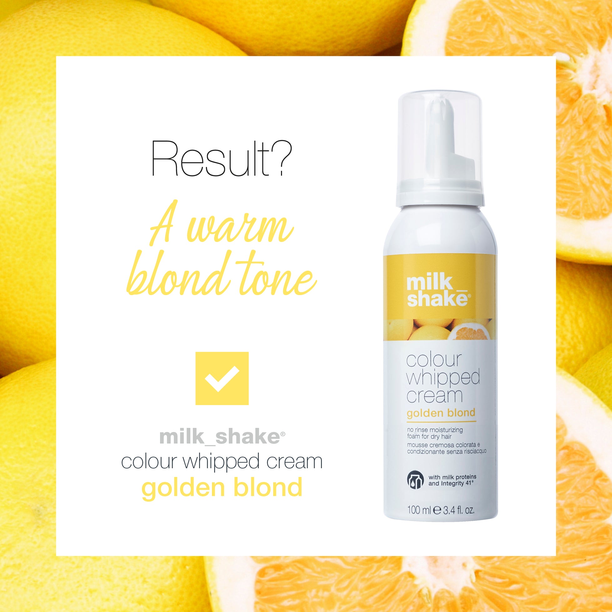 colour whipped cream golden blond 100ml